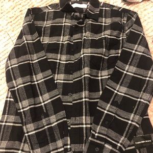 black and white flannel